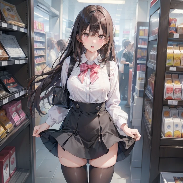 1 girl、alone、throw, Accurate human body、Knowledgeable person、Correct five-finger、
(Oilskin,Glowing Skin、Realistic skin texture、Beautiful skin in every detail)、
Written boundary depth, Focus on the center, Beautiful Eyes, Perfect face and eyes、
high school girl 、(Slender body:1.2, JK, high school girl uniform)、((blush、vapor)),(((Sweat,Sweat))),17-year-old girl、Improve, Short girl、Slender body、
A girl came to buy condoms、A white cash register in front of a girl、A box of condoms on a desk、Girl waiting in line at the cash register、(((Pack of 10 Condoms)))、(Standing shyly:1.2, blush and bow)、((Big Breasts))、Big cleavage、
convenience store、Look down,Detailed Background、A person who writes in detail、Late-night Japanese convenience storeasterpiece,highest quality, 1 male、1 female,Girl hugged by macho man on the shoulder,(A girl with beautiful eyes,、Beautiful feet、Thin thighs, Shy girl,Little devil smiling girl,Red face、Rut face、Sweat、Mesugaki Smiles、Wicked Smile),An old man has his hands around a girl's waist,The man approaches the girl(Dark-skinned macho man,Big Men,Uncle without clothes,Grinning Man,The man who wrote Sweat