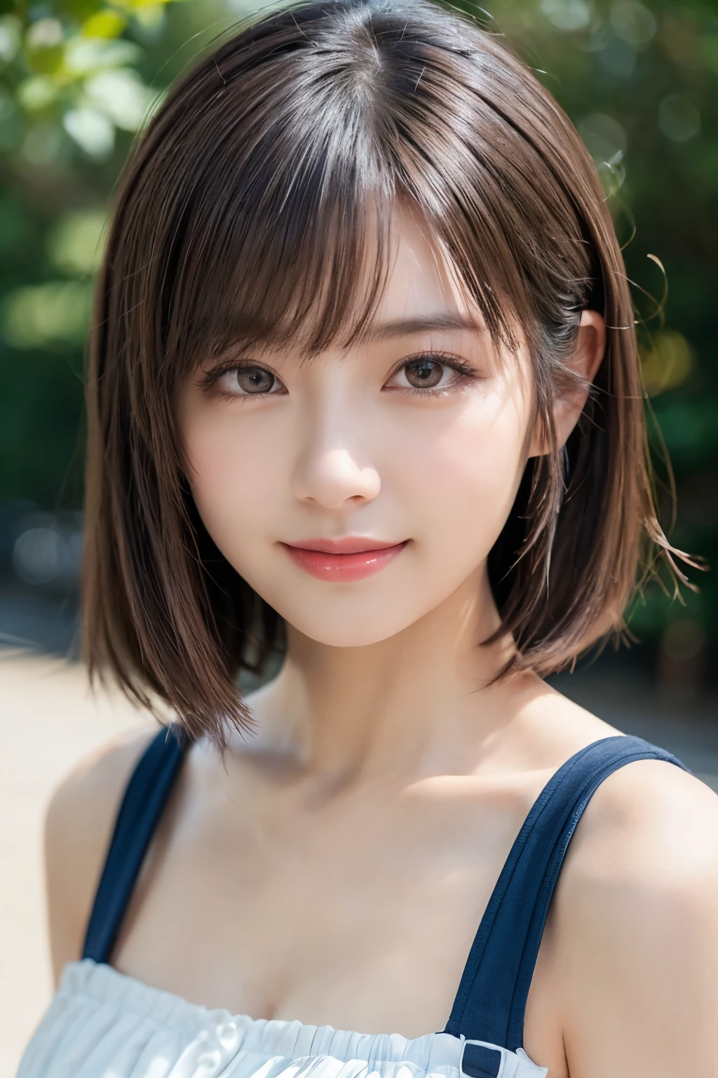 8k,Highest quality,(masterpiece:1.2),(Realistic),(Realistic:1.37),Ultra-high resolution,1 female college student,city,smile,Beautiful Eyes,(((Cute casual clothes))),Big Breasts,Perfect body,Perfect Fingers,Professional Lighting,gravure,Detailed face and skin texture,fine grain,RAW Photos