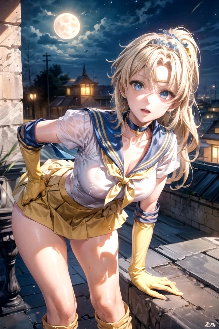 NSFW (Highest quality:1.5, High resolution, 超High resolution, 4K, Detailed lighting, Shaders){{Sailor Moon}}, {{{{{Completely naked}}}}}++so beautiful,, Highest quality, Realistic, Complex, Overall Details Blonde Hair Girl, Magical girl, (((Blue eyes))), Blue Skirt, Cute white panties Elbow-length gloves, tiara, Pleated skirt ,Red long boots Blue sailor necklace, mini skirt, choker, blue choker, White gloves,Clothes lift Very long hair, Jewelry, 珰, whole body Very Sexy. Rooftop of a building Night view Raise your arms Beautiful armpits ((Wet)) {{{{{Ahegao I opened my eyes to a masterpiece, Highest quality, 1 Girl, (Browsing Caution:1.0), Spread your legs, Sheet, Please put your feet up, nude, Sweat, Shiny skin, Heavy breathing, ( Sex, Sexual intercourse, put in, Heterosexual, Moving lines, Motion Blur, Talking Spirit:1.1), (level, On my back, bed,Subjective:1.1)(( On the body / Bukkake with excess semen splashing)) topless