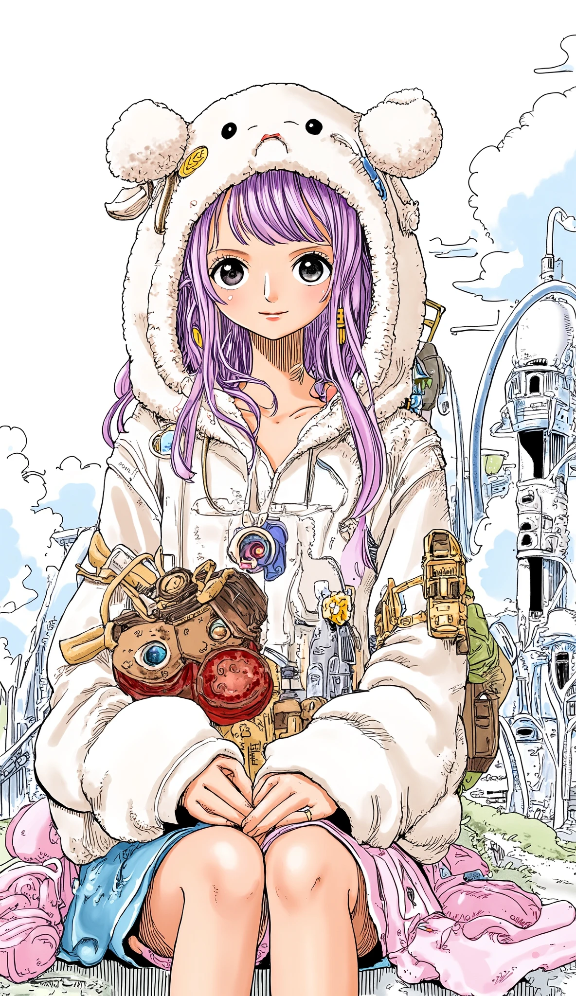 ultra detailed、pastel art、girl、background is stark white、on3pi3c3styl3、ground、pastel collar、Easy-to-read illustrations、detailed hands、 Details、Perfect piece、High Quality、32K、Alone、alone、 perfect eyes、detailed eyes、beautiful face、High Qualityな顔、(full body:1.8)、(Big Breasts:1.4)、cartoon One Piece character design、(perfect face:1.6)、(Beauty:1.8)、detailed illustration、Fine Lines、 nice smile、portrait photography、 cute illustrations、(Age 30、Mink tribe、Bunny Girl Costume)