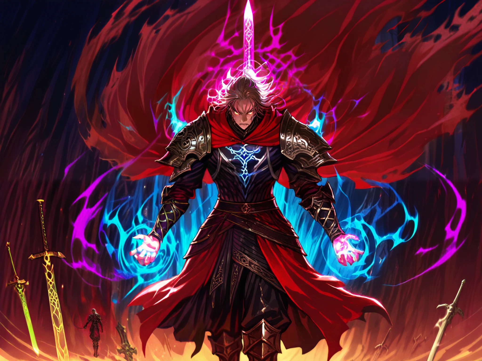In the Warcraft game universe, characters are fighting to the death with swords, guns, and magic.