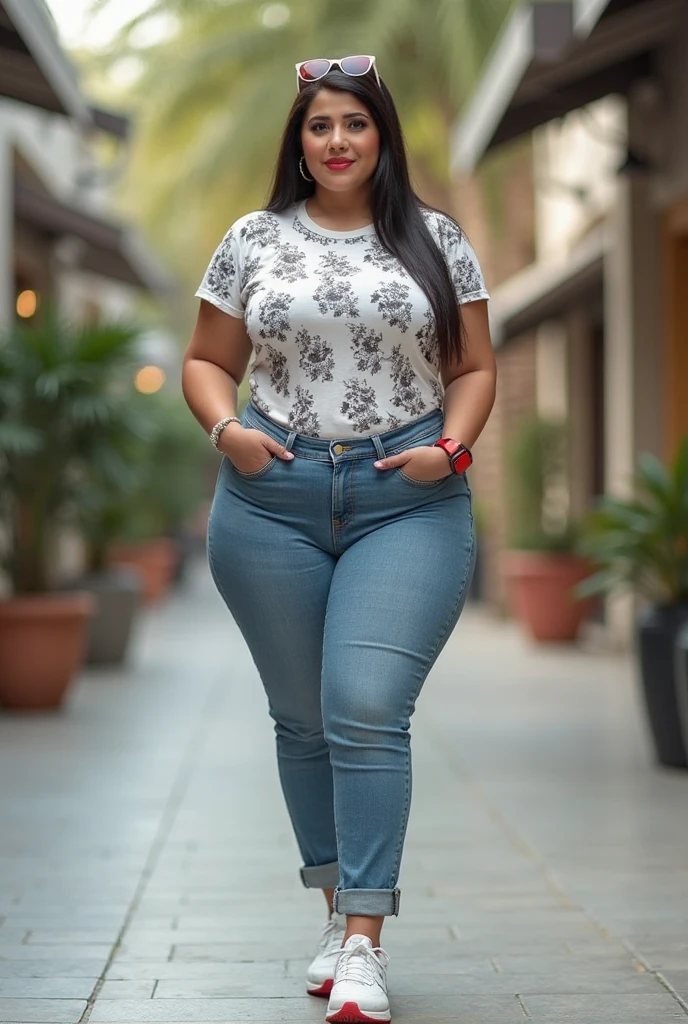 ((super highest quality)), ((masterpiece)), (become familiar with), High resolution, 4k, full body shot, asian women, chubby woman, ugly face, Otaku, chubby shorts, small breasts, thick legs, Thick below the knees, Chubby below the knees, Chubby calf, thick ankles, thick arms, pussy, Are standing