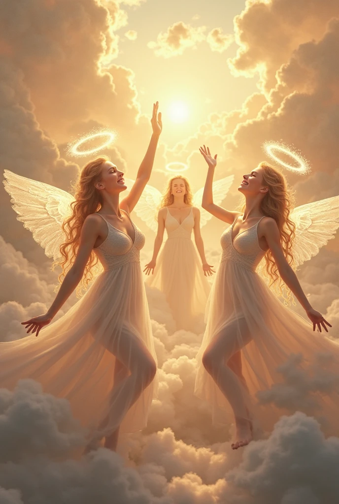A white shiny woman comes from sunshine to another woman who looks disappointed, because they are apart