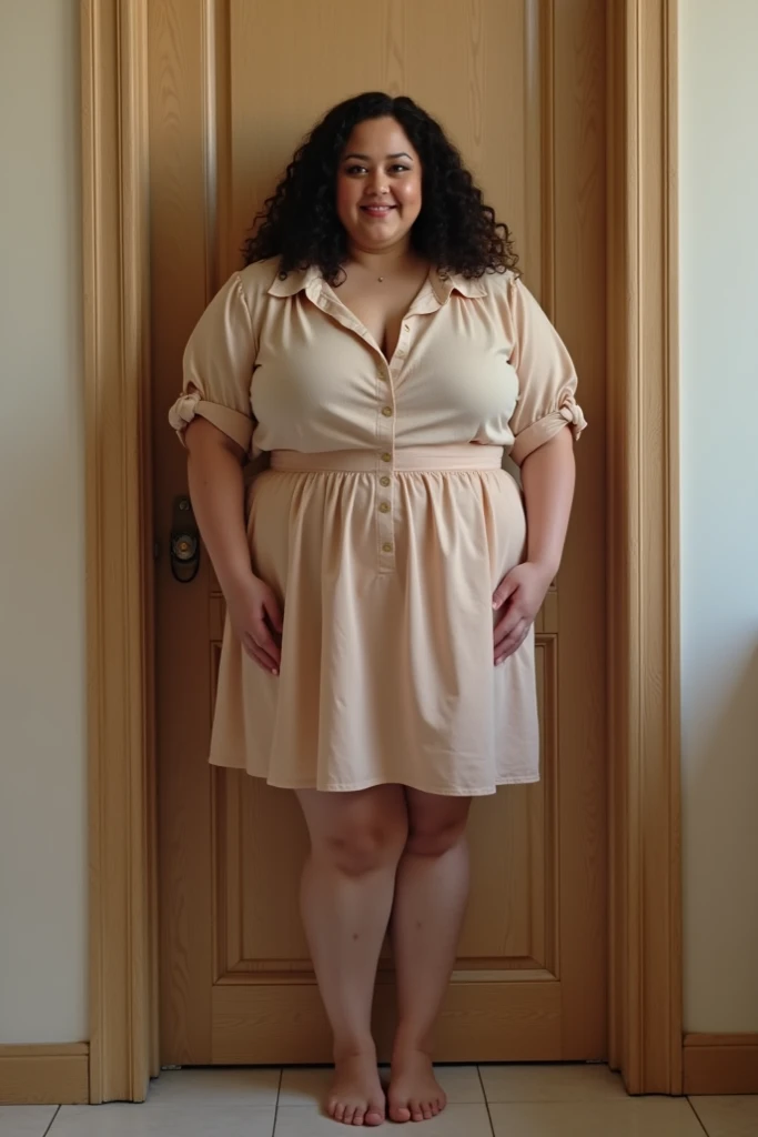 a 10 year old obese girl, chubby cheeks, round face, double chin, thick arms and legs, wearing a , standing in a school setting, realistic, detailed, highly detailed, intricate details, photorealistic, 8k, masterpiece, cinematic lighting, dramatic shadows, vibrant colors
