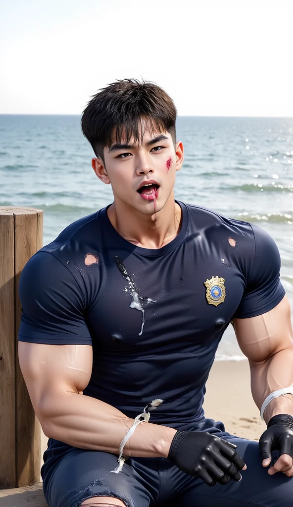 top-quality、masterpiece、超A high resolution、(realisitic:1.4)、详细的脸、独奏、1human male、The upper part of the body、Dark hair、glistning skin、dense skin、(asian human)、architectural、(absurderes、hight resolution、ultra-detailliert)、、1 male、Adults、(20-year-old man)、a handsome、tall muscular man、broad shoulder、extra very short hair、angular jaws、thick neck、thick eyebrow、extra very short hair、A dark-haired、fine eyes and detailed face、 Highly detailed CG Unity 8K wallpapers、intricate-detail、(Style Swirl Magic:0.7)、looking at the spectator、独奏、(full body Esbian:0.6)、细致背景、A detailed face、dynamicposes、、dynamic compositions、 big muscle、、((((Crotch bulge))))、a handsome、 ((masutepiece:1.4, Best Quality)), ((masutepiece, Best Quality)), (photographrealistic:1.4)、(((M-shaped legs)))、, Pubic hair, Open legs, Naked, Abs, ((Erection 1.2)), emphasis, (Moccoli: 1.4), (Manly chest plate)), Sweating, (He is wet, Wet 1.2), , (Gonzo, View from below: 1.2), (Slipping thin underwear, Wet and beautiful 1.4)), Blood vessels in the arm、Lakes and trees々々々々々々々々々々々々々々々々々々々Beautiful sunset on background, colorful skies, surreal colors, colorful sunset, Colorful sky, Amazing reflections of the sky, Amazing skies, Dreams as an 8K atmosphere, Colorful clouds, Colors reflecting off the lake, Surreal sky, Red and blue reflections, Fire reflection, Beautiful sky, beautiful and spectacular dusk, Beautiful dream landscape、Charai、((Maybe for me))、japanese male、((((in poolside))))、swimming pools、Lie down、swim wears、(((Night Pool)))、big crowd、Brown-skinned、Gal Man