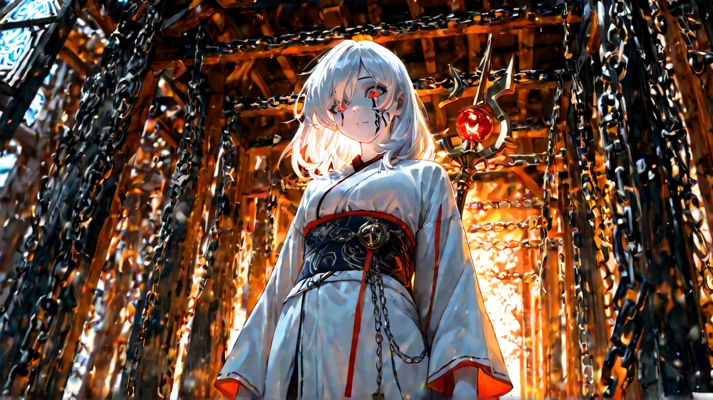 Horror, ghost, White kimono