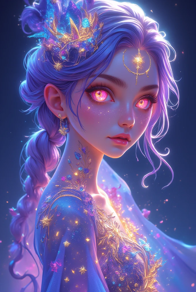 Nsfw, completely naked,aurora in the background, glowing eyes, intense gaze, sensual movements, vibrant colors, mystical atmosphere, mesmerizing beauty, high resolution, detailed features, artistic rendering, dreamlike ambiance, graceful poses, delicate skin, captivating allure, enchanting presence, ethereal lighting, alluring composition, radiant aura, empowering and confident expression, dynamic and fluid motions, impeccable curves, divine sensuality, surreal and magical setting.