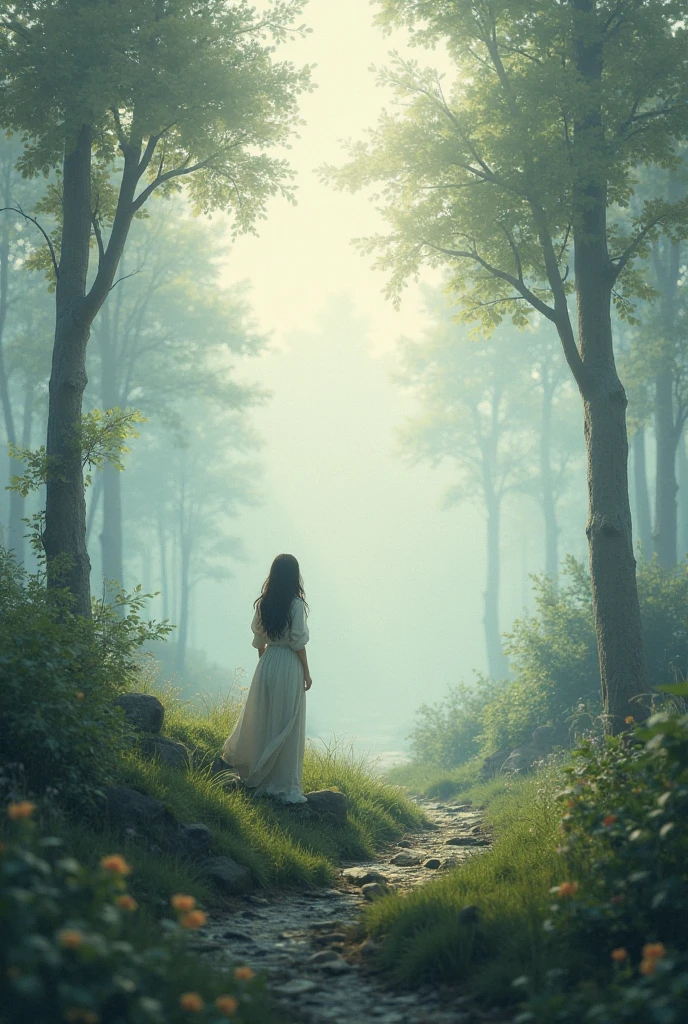 Uma em uma floresta iluminada pela lua, (melhor qualidade,Altas), With dense trees and a misty fog. The forest is full of moonlight, projetando sombras e criando uma sinistra, mystic atmosphere. The girl is using a fluid, Ethereal dress that sparkles in the moonlight. your eyes are (extremamente detalhado,belos olhos detalhados), reflecting the beauty and mystery of the forest. She holds a bouquet of (brilhante, luminoso) flor, adding a touch of enchantment to the scene. Nas profundezas da floresta, there is (criaturas misteriosas,seres ocultos) lurking among the trees, barely visible through the persistent fog. Essas criaturas, Conhecido como Berserkers, are using (peles de urso), its primal and ferocious nature intertwined with the energy of the forest. As peles de urso exibem (Simbolismo tradicional,striking patterns) that enhance its mystical presence. The forest itself is embraced by the colors of (esmeralda, jade, verdes cintilantes), criando uma paleta vibrante e encantadora. The moonlight casts soft (prata, Ethereal) Tons, Illuminating the intricate details of the trees and the girl's ethereal dress. As the moon shines through the gaps in the canopy, cria um (mistic, Ethereal) lighting effect, highlighting the cascading layers of mist and casting a soft glow on everything it touches. The general atmosphere is of both (magical and mysterious), convidando os espectadores a mergulhar neste mundo evocativo. The artwork is rendered in a (Sonho, Ethereal) Estilo, combinando elementos de (Fantasia e realismo). The details are (ultra-detalhado), capturando cada folha, textura, and expression with precision and depth. o (fotorrealista) Rendering creates a sense of credibility, Keeping the Mystical Essence Alive. (TAGS: na floresta iluminada pela lua, dense trees, nevoeiro enevoado, Ethereal Flowing Dress, flores brilhantes, belos olhos detalhados, seres ocultos, peles de urso, Simbolismo tradicional, cores vibrantes, esmeralda, jade, verdes cintilante