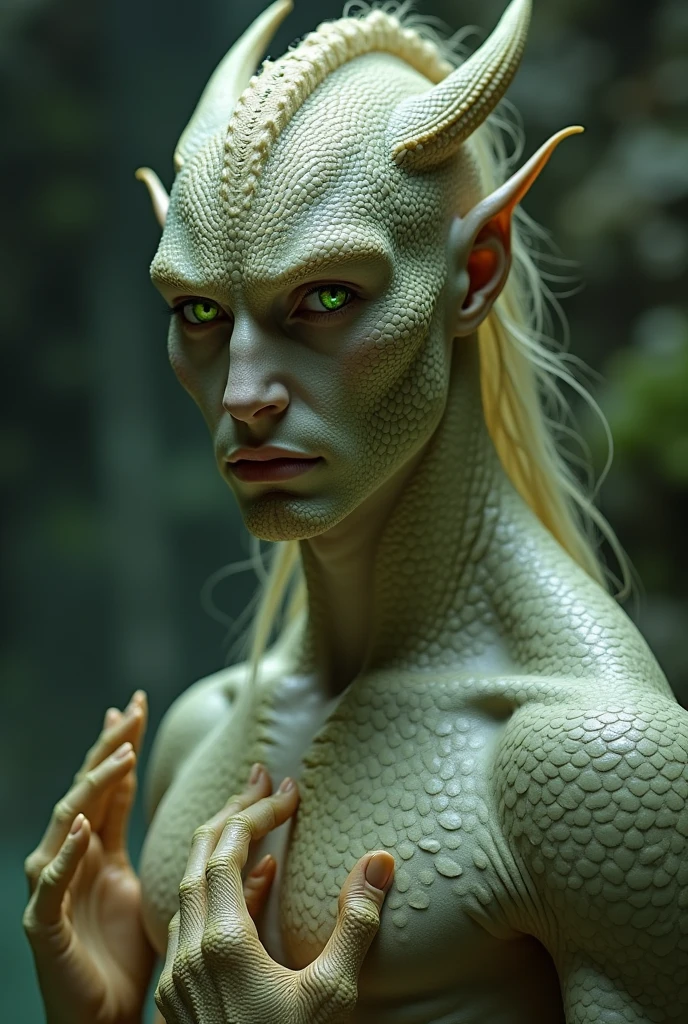 A white dragon, photography by Steve McCurry, bokeh effect, Dragan-style post-production, (mythical:1.2), (high resolution:1.2), (detailed scales:1.1), (swirly vibrant colors:1.2), (Fantasy realism:1.2), (impressive:1.1), eye focus, hyperrealisti, dangerous, deep eyes, intricate,"Detailed texture skin, (blush:0.5), (shiver:0.5), underground dispersal, scale roughness, brightness scale, (pores:0.5), imperfections(0.2), (intricate peach fuzz:0.1)", apavorante, highy detailed, digitalpainting, art station, conceptual artwork, Soft, sharp focus, illustration, art by greg rutkowski high budget, bokeh, cinemascope, temperamental, epic, marvelous, Cinema sincero RAW, 16mm, portra 400 graduated color film, remarkable color, ultra realistic, texturized skin, notable and detailed students, realistic dull scale noise, visible skin detail,filmed with a cinema camera ,bokeh, motion-blur