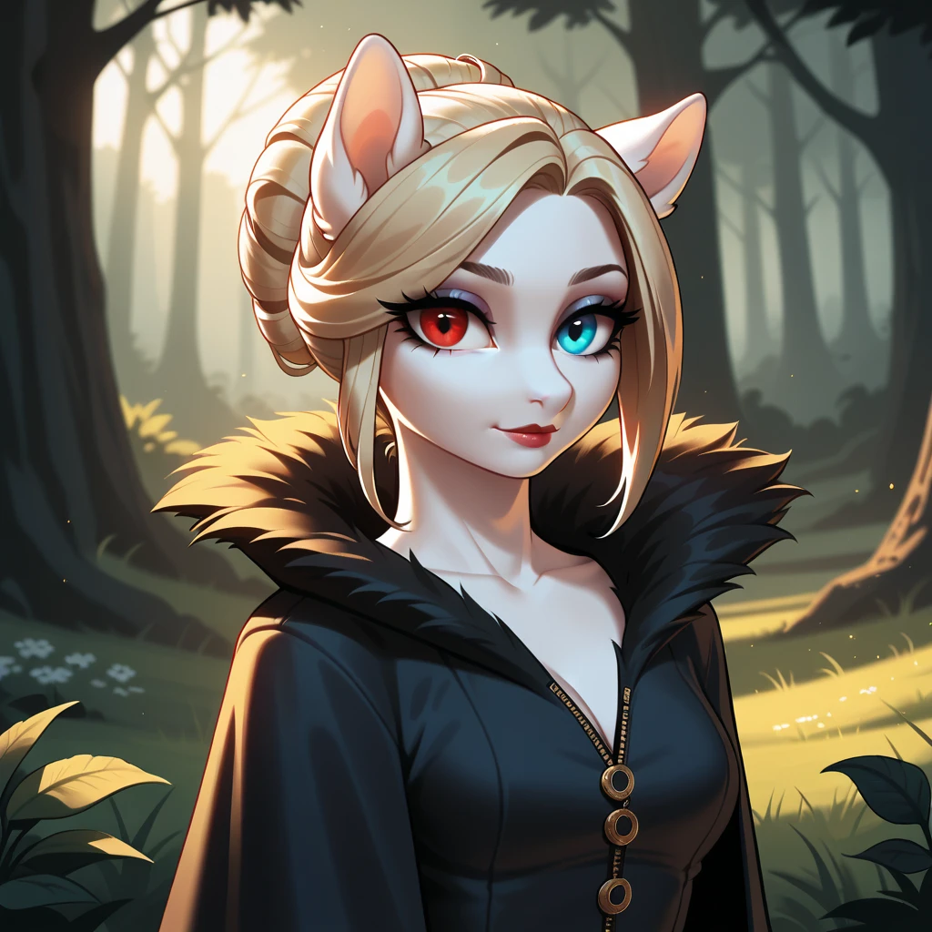 score_9,score_8_up,score_7_up, kemono style, Buffy vs. Dracula in Burgundy Aesthetic Art Style