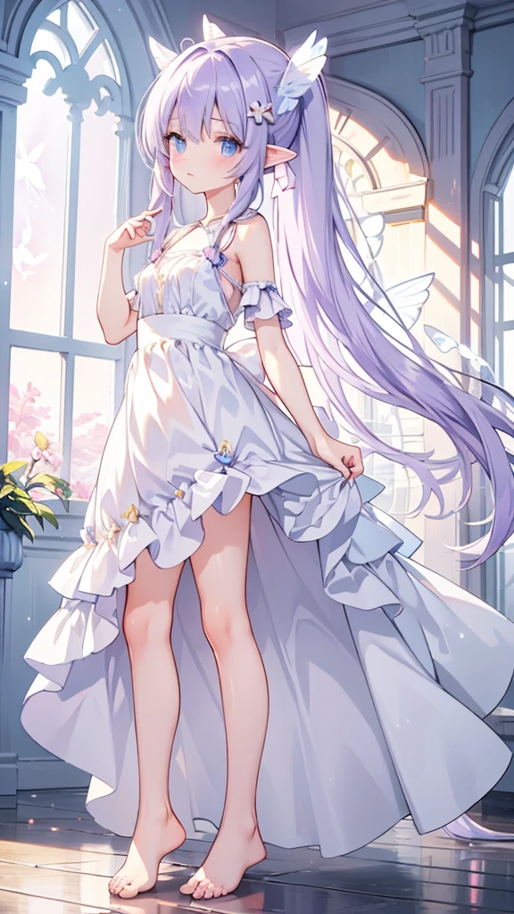 ((master piece、8k、highest quality: 1.3、perfect fingers: 1.3、perfect anatomy: 1.3、background blur))、((ultra precision))、(16 years old、straight long hair: 1.5)、(gossiper、tiara、princess dress leotard、Slender beautiful girl:1.5)、(Front angle、happy smile、palace no)