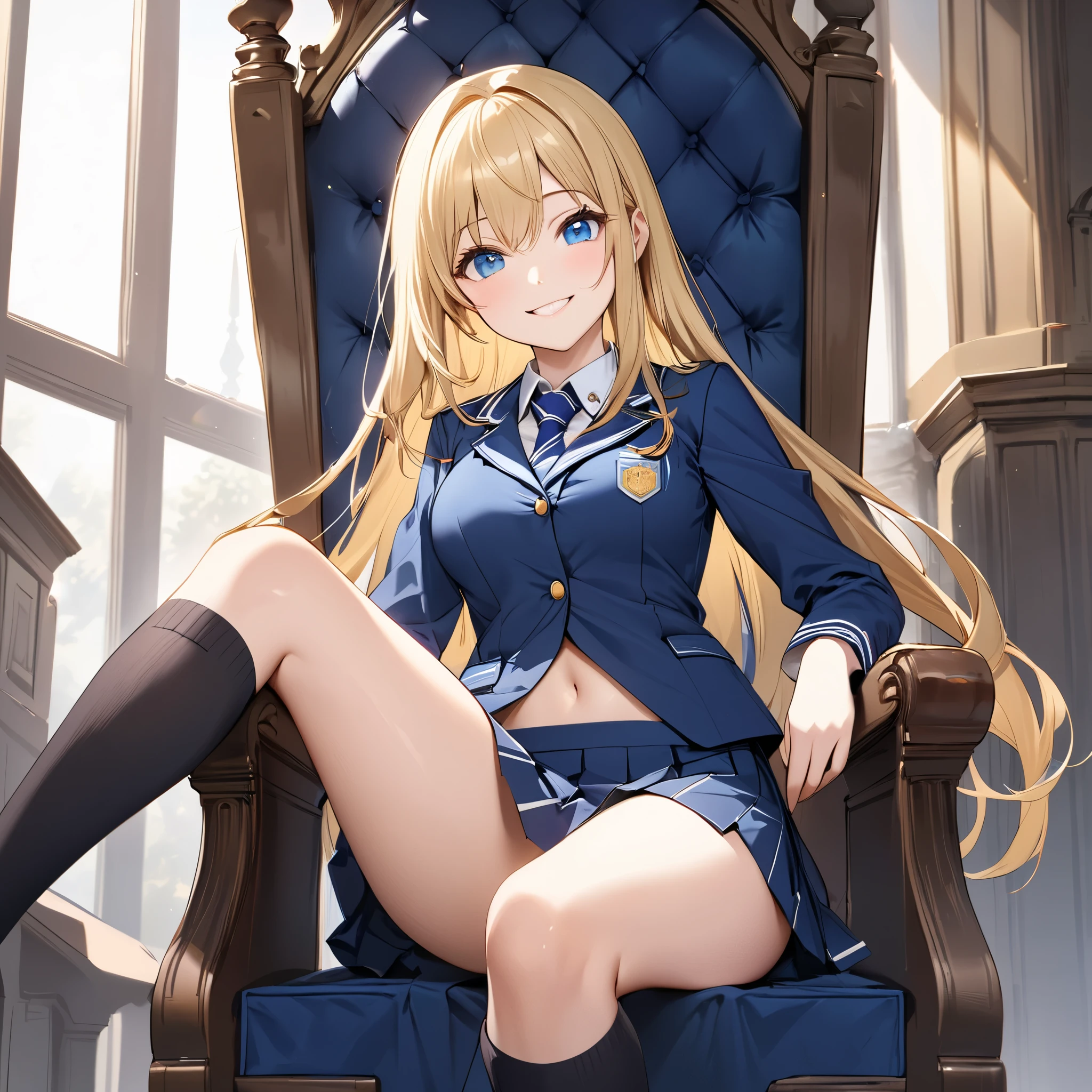,long hair,straight_hair,bright_pupils,cleavage,slender_waist,ankle_boots,elbow_gloves,1girl,white_pantyhose,lace,Uniforms