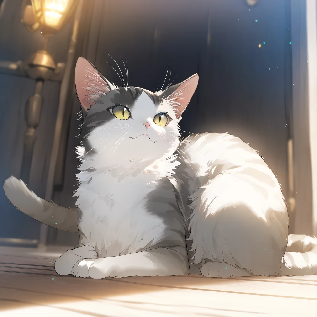 animal, cat, focus cat, game CG, fantasy, break,(artist:akinashi_yuu),artist:fujiyama,artist:artist:yuugen,break,(masterpiece), (best quality), (ultra-detailed),(Detailed Lighting), very aesthetic, newest, beauty illustration,super detailed skin, (masterpiece), (best quality), (ultra-detailed), very aesthetic lighting,newest ,hi res,absurd_res,shiny skin,2023,(shaded),digital media (artwork), inematic lighting, 16k, 8k,highres, source_anime, official_art, photoshop_(medium)