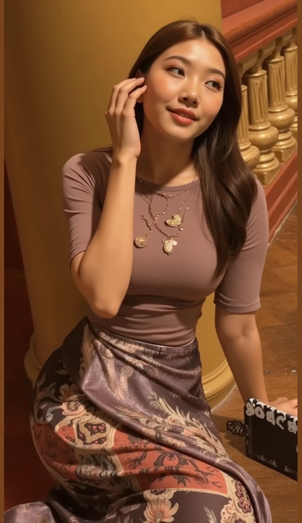 “Hyper-realistic face, ultra-detailed skin texture, lifelike body details, realistic pores and fine wrinkles, natural imperfections, enhanced facial structure, sharp eyes with intricate iris details, well-defined lips and nose, high-resolution body texture, visible muscle tone and skin softness, cinematic lighting, ultra-sharp focus, extreme photo realism, best color grading, smooth gradients, deep contrast, photorealistic depth, 8K resolution, high dynamic range, ultra-detailed image texture, perfect clarity, breathtaking visual quality, “Enhanced dress creases, realistic fabric folds, tight dress fitting, detailed body curves, natural fabric tension, high-resolution texture, visible stitching, ultra-sharp focus, cinematic lighting, smooth gradients, deep contrast, photorealistic depth, 8K resolution, extreme realism, best color grading, masterful light balance, ultra-detailed textures, breathtaking visual quality, “Pretty Thai girl face, delicate facial features, smooth skin texture, expressive almond-shaped eyes, natural beauty, well-defined eyebrows, soft pink lips, realistic skin tone, high-resolution details, cinematic lighting, ultra-sharp focus, photorealistic depth, 8K resolution, extreme realism, best color grading, masterful light balance, breathtaking visual quality, “Realistic adjustments, enhanced highlights, deep shadows, perfect contrast balance, optimized exposure, refined white and black levels, high dynamic range, smooth tonal transitions, cinematic lighting, ultra-sharp details, photorealistic depth, 8K resolution, extreme realism, best color grading, masterful light balance, breathtaking visual quality, wear tight, ultra tight), enhance beautiful and round breasts, hourglass body, thin cotton dress, ((curvy body)) ,((thin cotton dress)), perfect face, preety face, beautiful face, big and round breasts, fat