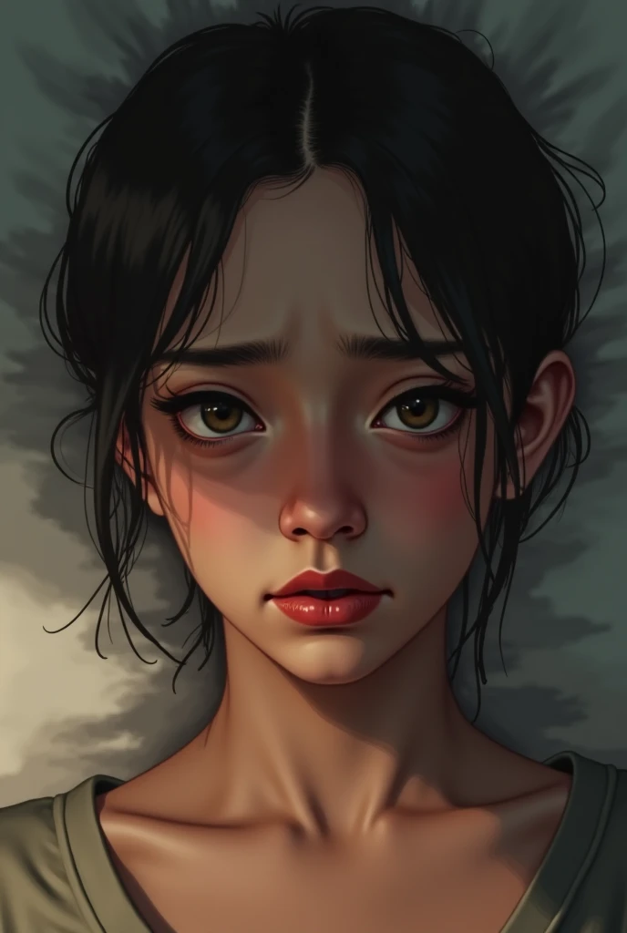 (best quality:0.8) perfect anime illustration, a close up of a woman with a white shirt and black hair, jinyoung shin, young adorable korean face, female actress from korea, beautiful south korean woman, cute korean actress, korean symmetrical face, lee ji - eun, lee ji-eun, jaeyeon nam, beautiful young korean woman, kwak ji young, heonhwa choe, gorgeous young korean woman