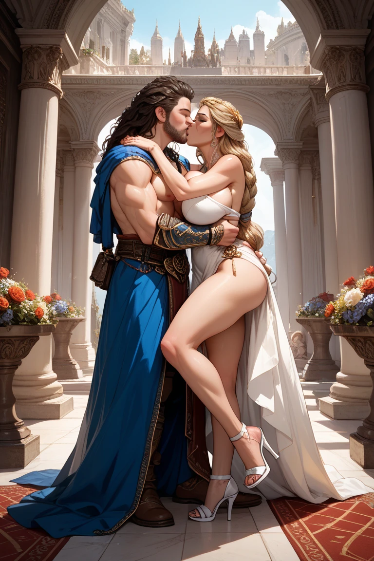 Breath of the wild, One old man king Rhoam and one young Princess Zelda, age gap, age difference, giant tall size, old man 70, long beard and long mustache white, armor and crown, face smile, hairy body, naked, big long penis erect, cumming, he carries his girlfriend strongly with both hands, kissing mouths loves, ass fuck positions, sexy young girl 18, size tiny and skinny, a little pregnant, hairstyle blond, face embarrassing blushed, in comfort sitting position for sex, one old man, one young girl, naked, nsfw, on bath.