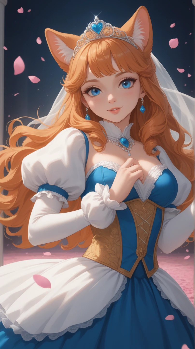 illustration of a woman in a dress with a veil and flowers, in style of anna dittmann, porcelain skin. studio ghibli, beautiful illustration, the sailor galaxia. beautiful, beautiful drawing style, by Alice Prin, by Ayami Kojima, corpse bride art style, alphonse mucha and rossdraws, style of charlie bowater, dreamy illustration