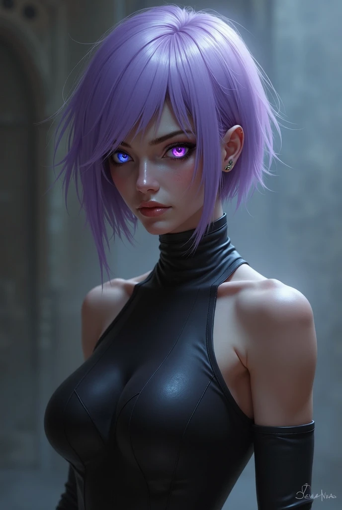 A woman (hyuuga hinata) with Roxo hair and Luminous eyes(Empty eyes)  looks at the camera, 
fishnets,black bodysuit,fishnet bodysuit,no panties,no bra,covered nipples
Beautiful picture of the character, character portrait, character portrait, 🤤 hinata huyga character art, epic portrait illustration, Details character portrait, neo-artcore and high quality portrait, fantasy concept art portrait, detailed matte fantasy portrait, charlie bowater art style, Detailed beautiful portrait, fantasy art portrait
oil and watercolor painting, dark, chiaroscuro, MythAn1m3