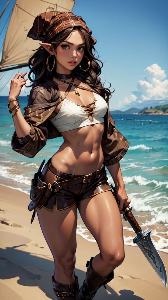 (Masterpiece, best quality, intricate details, 1sologirl) iron collar, arms behind back, iron cuffs, shackles, bound ((standing by wooden pole:1.2)) ((female Black Dark skin Gyaru)) show entire body frontal position, feet in view, realistic, gorgeous 16y.o. darkest skinned mixed race female, black African, barefoot no shoes, looking to viewer straight symmetrical, solo girl looking to the camera, cow bell choker leather collar choker neck bell, metal sandals, black and white bikini (cow pattern) black thigh highs
