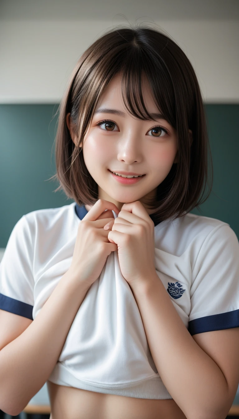 hight resolution、high-level image quality、in 8K、Real live-action、生a picturegraphy、top-quality、masterpiece、超hight resolution、生a picture、ren、Beautiful fece、masutepiece、((Obscene content))、For adults、charm of 、absurderes、((((Japan elementary school students))))、Japan Girl、((8years old))、((with round face))、((Tanuki face))、((Cute little face))、(((((Shy laughter)))))、de pele branca、((chubby figure))、Juvenile physique、Smaller chest、kne、 thighs thighs thighs thighs、Somewhat short、Anatomically correct neck、独奏、fullllbody、Very nice、((Wearing a neat and light miniskirt dress))、、 ((Pubic area))、(Mansuji)、((White panty))、Are sleeping、(Photorealsitic:1.37)、Photon mapping、Realistic、Radio City、Physically Based Rendering、depth of field rally background、a picture、(((a junior idol in Japan)))、Sparkling eyes、shiny lip、too bright natural light、The Bright Sun、Too bright sunlight、(((((8years old)))))、(((Pubic area)))、(Mansuji)、to stand、Open your legs、Open your crotch、Only one person,Short hairstyles、Short-cut hair、(Inside a western-style hotel room),(((Alone)))(show me your flat chest)