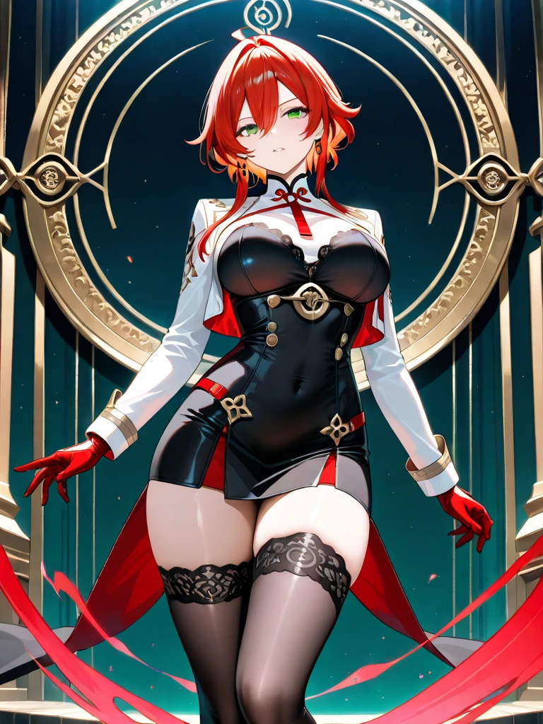 beautiful young woman, anime style, detailed face, red hair, red eyes, delicate features, soft lighting, wearing a swimsuit, lying on a bed, fantasy hospital room background, ornate decorations, magical elements, relaxed expression, dynamic pose, female doctor, wearing an elegant white coat, standing beside the bed, holding a magical staff, professional expression, fantasy setting, Japanese anime style, high quality, highly detailed, 8k resolution, cinematic lighting, best quality, vibrant colors, Instagrammable, aesthetic, trendy