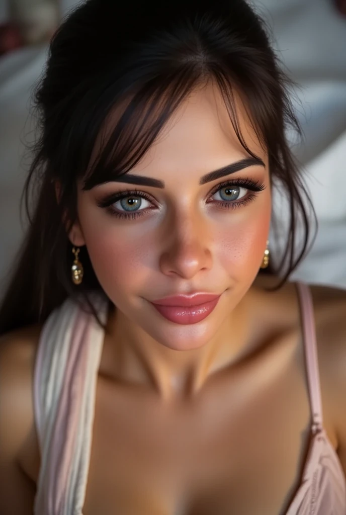 (masterpiece, best quality:1.2), Sexy Mom, Solitary， Sexy eyes，（（Sexy sweater）），Wet pink sexy plump lips，Stretching body，（8k）