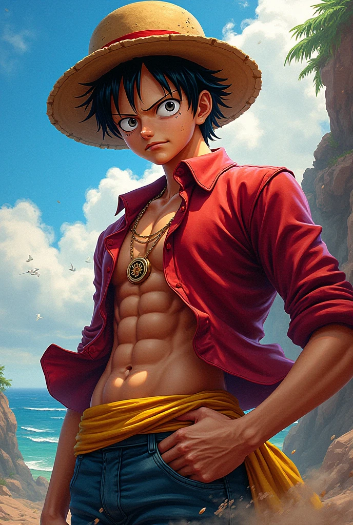 hình ảnh thực tế, bộ phim one piece, nhân vật portgas d ace, đội mũ màu cam, dây truyền màu đỏ