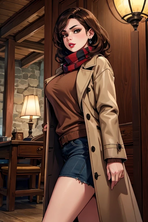 8k wallpaper, perfect lighting, masterpiece, very young slim fit girl, full height, rounded face, (disheveled long brown hair:1.3), (big brown eyes:1.3), smile, perfect medium breast, look at you, elegant tight dress, very long dress with slit, tight dress, sexy dress, very long fit leg, 21thshirow, narrow hips, hold hands behind back, Hermione_Granger_Emma_Watson-4400
