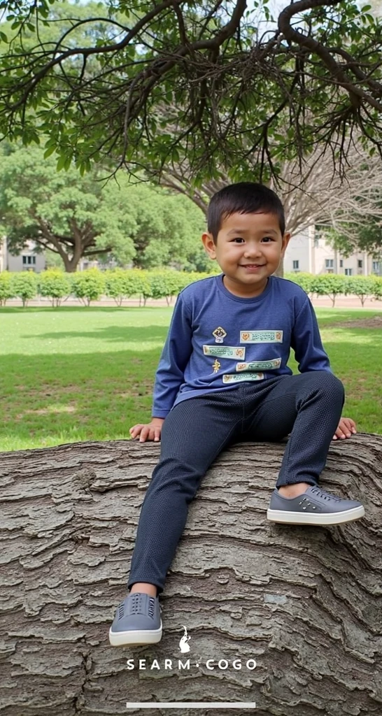 5-year-old boy at home