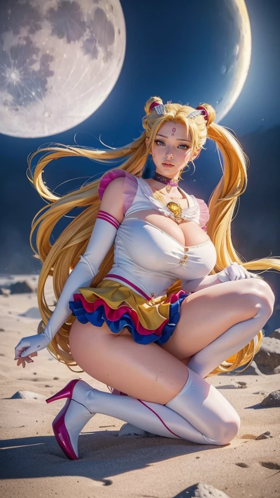 ((Princess Peach from Mario Bros)) sexy hot teen ((busty)) ((rendered in the style of Ralph McQuarrie)), ethereal brilliance, vibrant colors, dynamic composition, intense atmosphere, flowing robes, ancient ruins, mysterious artifacts, science fiction fantasy, otherworldly landscape, intense gaze, starry sky, telekinetic powers, (masterpiece: 1.4), photorealistic, best quality, beautiful lighting, intricate, high detail, sharp, dramatic focus (raw photo, 8K UHD, film grain), subsurface dispersion, reflection