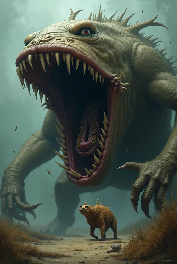 masterpiece, high quality, realistic, detailed background, (((dinosaur, golden retriever lying on back))), (feral), (((wide hips))), ((((rear view, urine on face)))), (masterpiece), best quality, 4k, 2k, ((((feral, duo, on top of golden retriever, belly on belly, crouching position, paws, spread legs, dirty, messy, tail up,))))), ((((((rear view, urine from dinosaur cloaca, leaking cloaca, feces covered cloaca, big dinosaur cloaca, excessive dinosaur cloaca urine, dinosaur crouching over golden retriever stomach, urine on belly, urine on stomach, golden retriever lying on back with urine on body, urine splatter, explosive diarrhea))))))