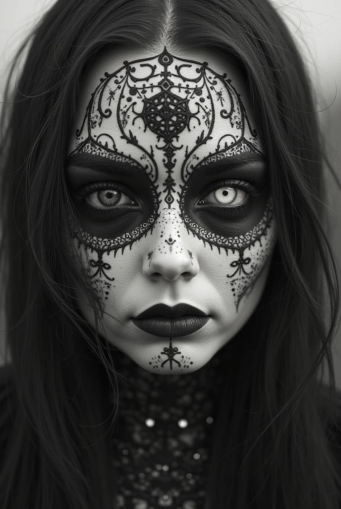 graphite old witch,after a psychiatric clinic,battlefield,winter,intricate landscape,slate grey atmosphere,glare eyes,film grain,dramatic light,woods,luminous eyes,extremely detailed, masterpiece,intricate details,faded,eyes extremely detailed, high detailed eyes,16k resolution,RAW, Nikon Z9,full body shot,view from height,full body length shot,vampire,babygirl,native african,lovely face,jealous,another world,ring of truth,French Braid with a Twist,16k resolution,RAW, Nikon Z9,by jimmy chin,view from height,babygirl 10 yo,pretty face,eyebrow up, Simon Stalenhag,Nicola Samori,Wangechi Mutu,prime colors,Lisa Frank,urban,extremely detailed, masterpiece,intricate details,niobium lather,Las Salinas de Torrevieja of Spain,"(The best lighting,, dramatic),(alien almost skull fetus, Hellraiser, Scars, , sexy, brain, a rat inside the head, terror.),(perl-white eyes, calaveras). morning light.