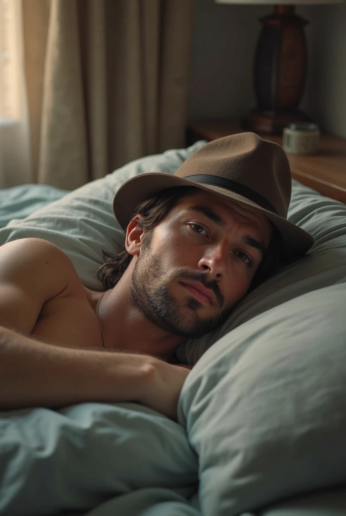 A man masturbating