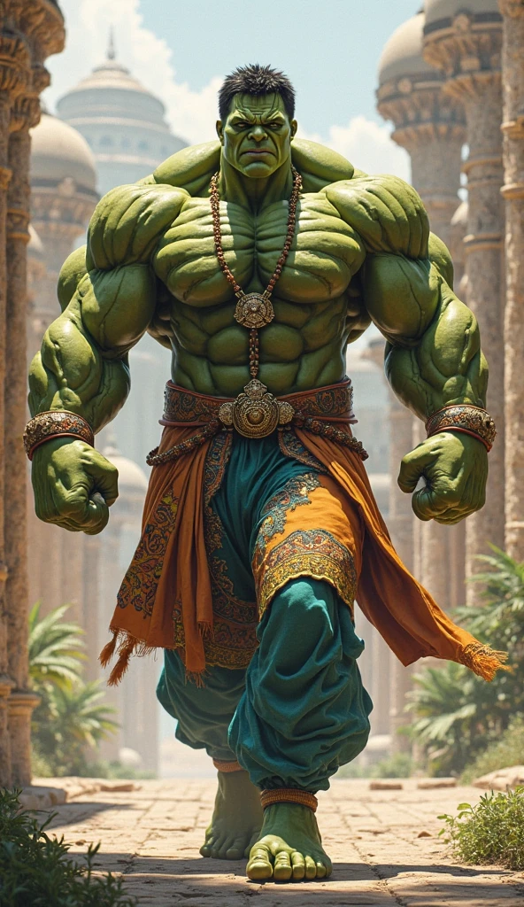 Makes The Hulk look very rich, wearing a lot of jewelry.