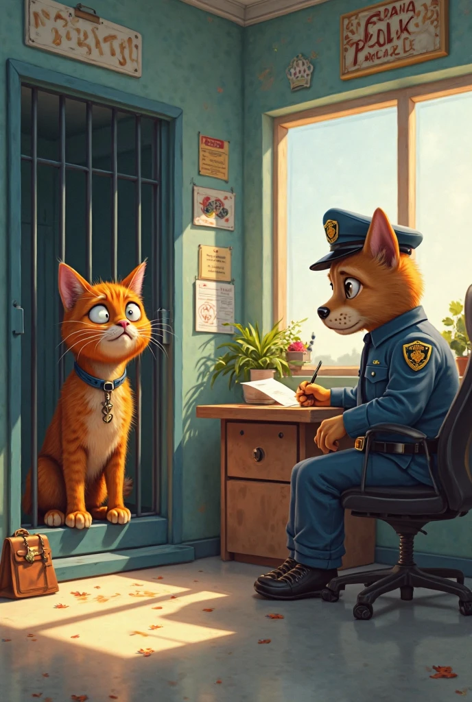 Cat being arrested at chili’s