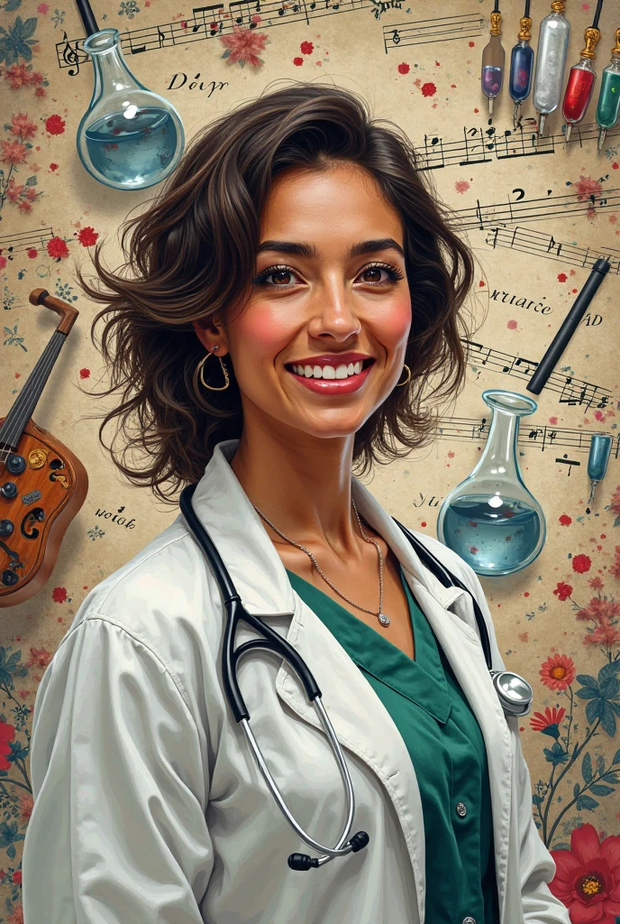 Ultra-realistic doctor, arriving by helicopter, with a perfectionist heart equal to a real one, ultrareal in hand, in front of a hospital with a patient on a stretcher ready to receive a heart transplant.
