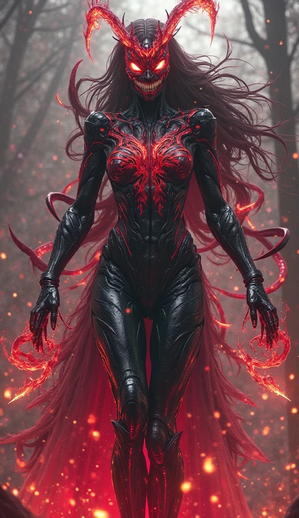vodka_portraits, (Masterpiece, Top Quality, Best Quality, Official Art, Aesthetics :1.2), (A Girl :1.3), from behind, power pose, (Fractal Art :1.3), Movie Light, (Hell Building), Death Light, ((red Particles):1.2), Demon, Moon, clouds, Bright Moonlight Skull, Very long hair, clothes with ridiculous Details, Whirlwinds, <lora:vodka_portraits:0.7>