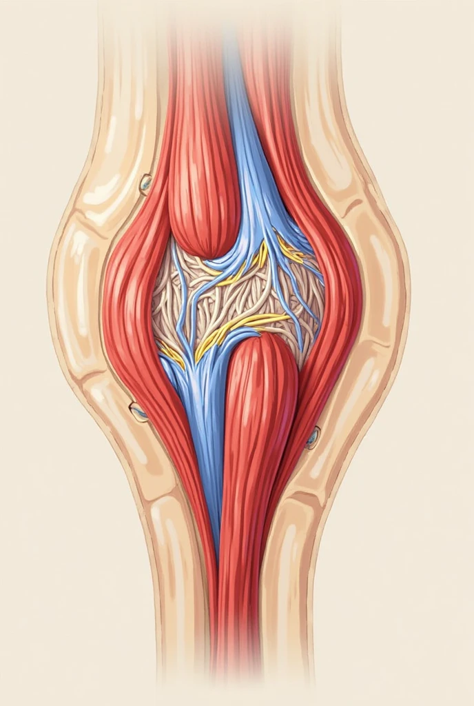 Create an an image of a person with Peripheral Arterial Disease, showing cross-sections of both arteries, highlighting the blood flow and plaque buildup