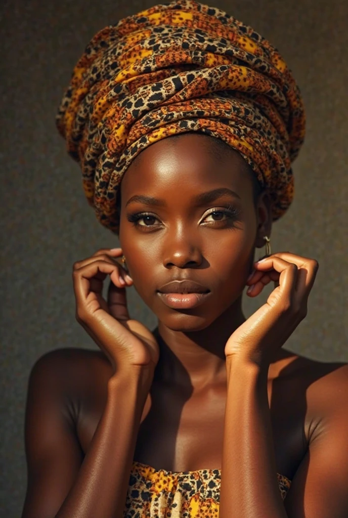 Melanin girl, African girl, beautiful, only face, details