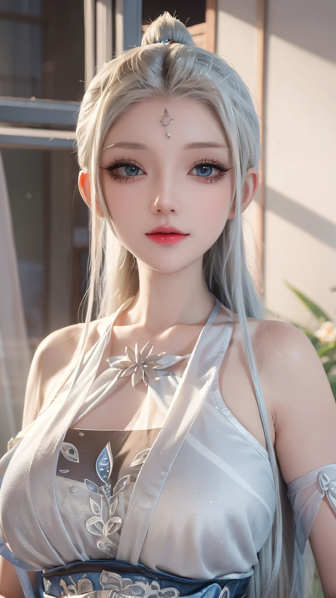 a white hair、Close-up of Miss wearing white mask, Beautiful character painting, guweiz, Gurwitz-style artwork, White-haired god, author:Yang Jie, Epic and beautiful character art, Stunning character art, author:Fan Qi, by Wuzhun Shifan, pixiv Art Street Guviz, Single ponytail, insult, High Ponytail, Tall and big, Long legs, (Sleeveless lace shirt), (shorts), (Striped )), ((Striped )), Walk, elegant, dignified, Miss, Beautiful curves, sweet smile, Strong sense of detail and layering, color is rich and gorgeous, Has a unique texture, rich and colorful, color, Vivid, design art, 16k, Super detailed, {{illustration}}, {Extremely refined}, {Exquisite surface treatment}, Super detailed, Delicate and shining eyes, {{Movie Lighting}}, Extreme lighting effects, model: realism, CFG size: 12, Laura: Bright texture (1.35), high quality, masterpiece, Exquisite facial features, Delicate hair depiction, Detailed depiction of eyes, masterpiece, best quality, Ray Tracing, Extremely detailed CG unified 8k wallpaper, masterpiece, best quality, (1 girl), Perfect Miss Body, (((Skinny white T-shirt))), beautiful eyes, (Delicate face), Black short hair, Tie your hair up, light blue hairpin, Black Silk Frame Glasses, In class, (White skin), (Optimal lighting), (Super intricate details), 4k unity, (Super detailed CG), Showing off her white legs, , Hot Pants, shorts,