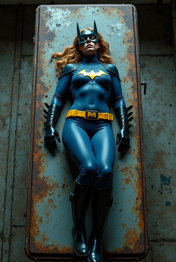 Annabelle Wallis, realistic, super model, super body,full body, s, orange hair, blue eyes, black latezcostume