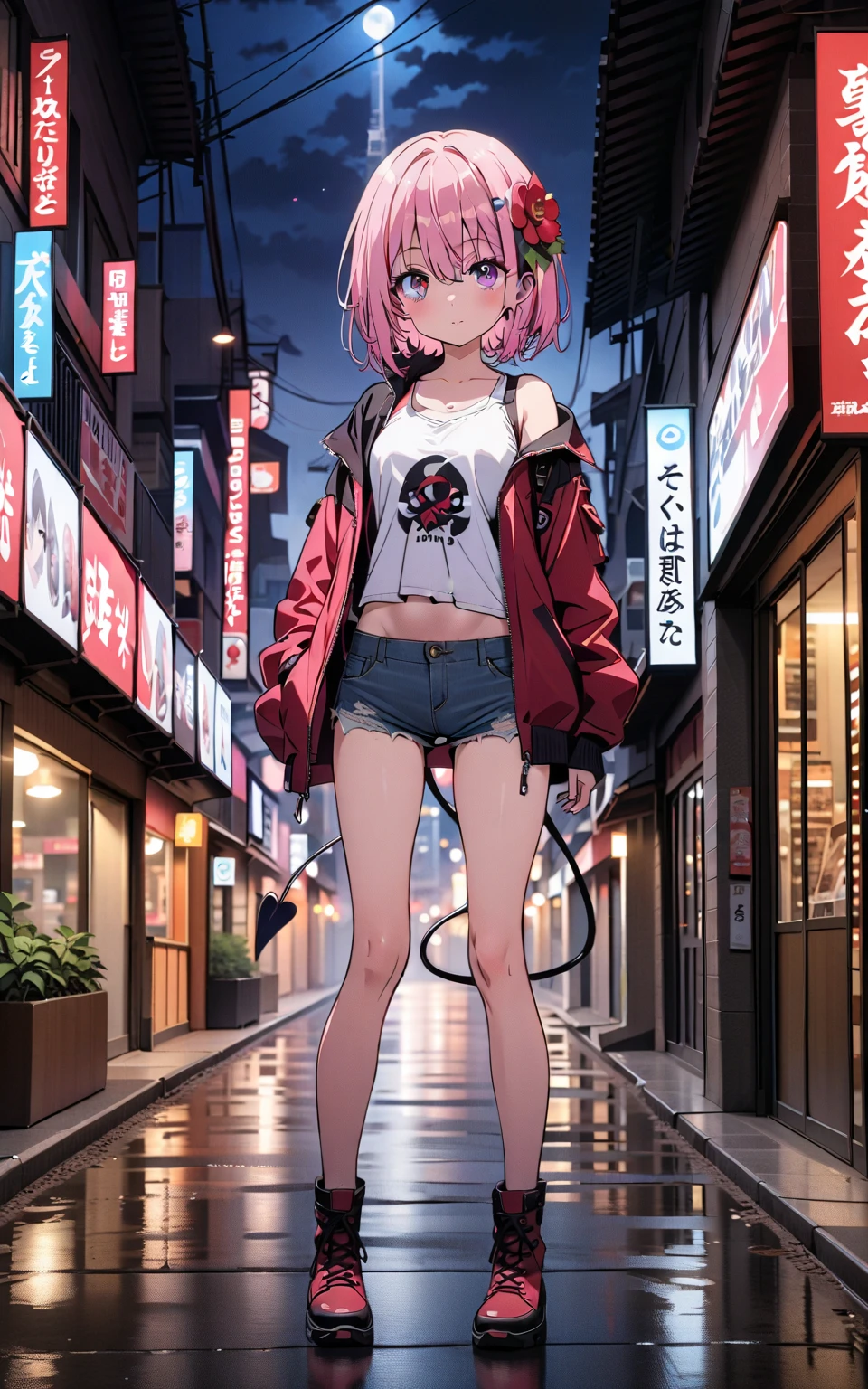 The city of GTS, Urban development, Smoke, High-quality clouds, tmasterpiece (One guy Astolfo)  bare feet.