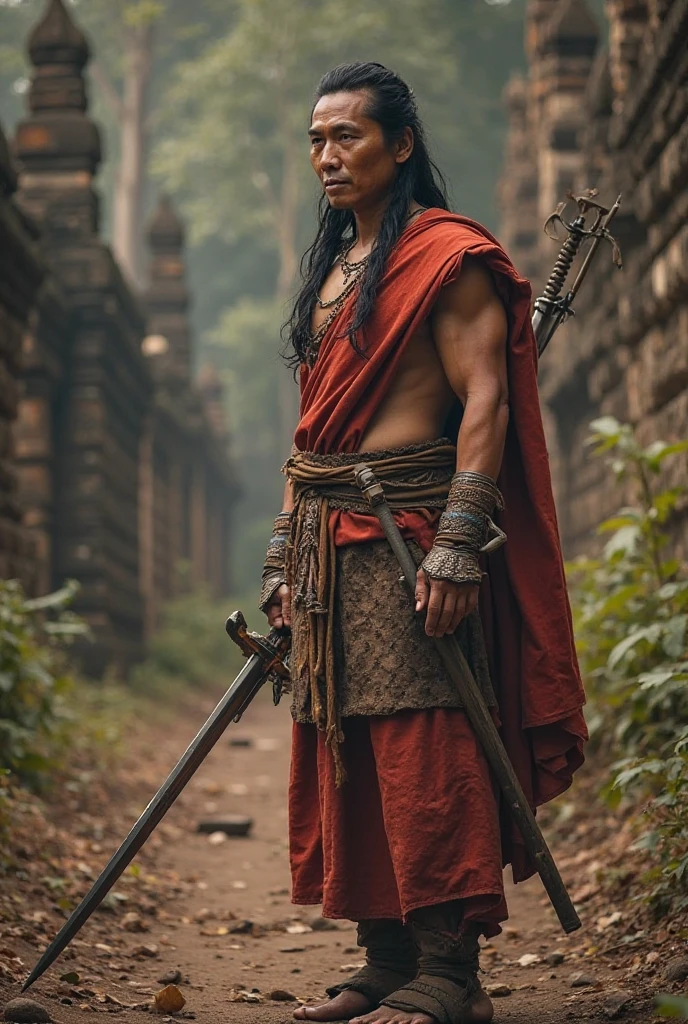 Indonesian fighter in 1945, very traditional