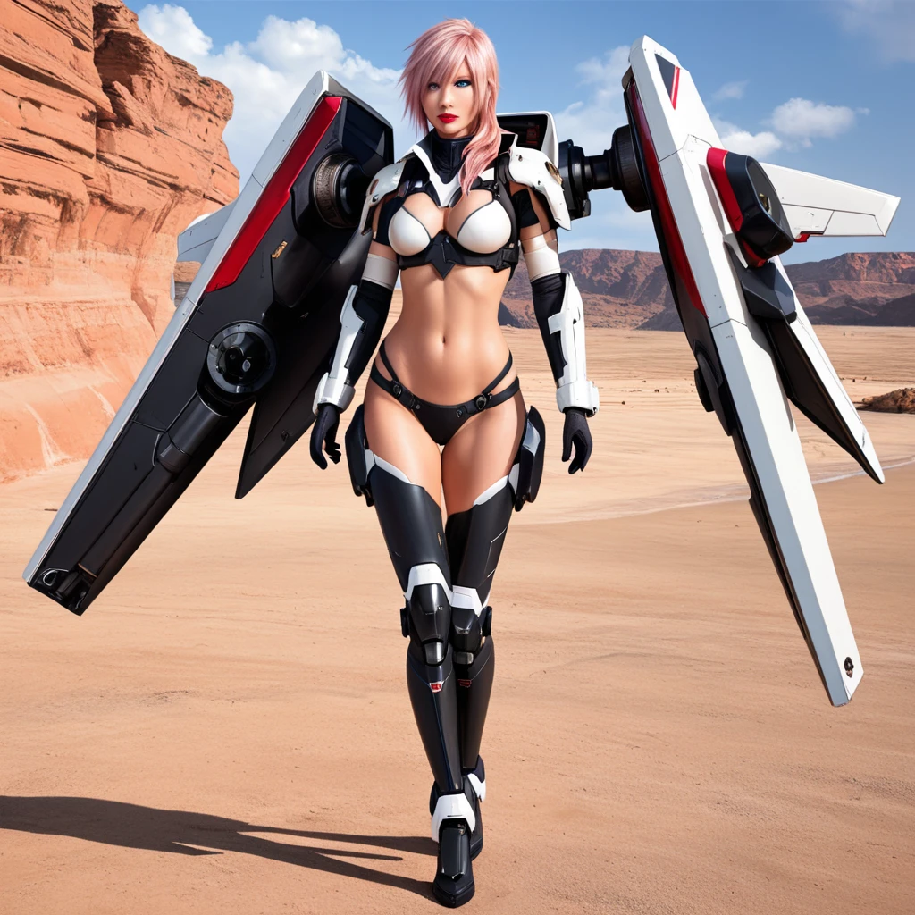 ((masterpiece, Highest quality)),Best aesthetics,(One Girl:1.4),The background is the desert, (Evangelion_Asuka:1.4),Don&#39;t look at the audience, Focus Only, (Big Tits),Reddish brown hair,Long, messy hair,Red plug suit,Black eyepatch
