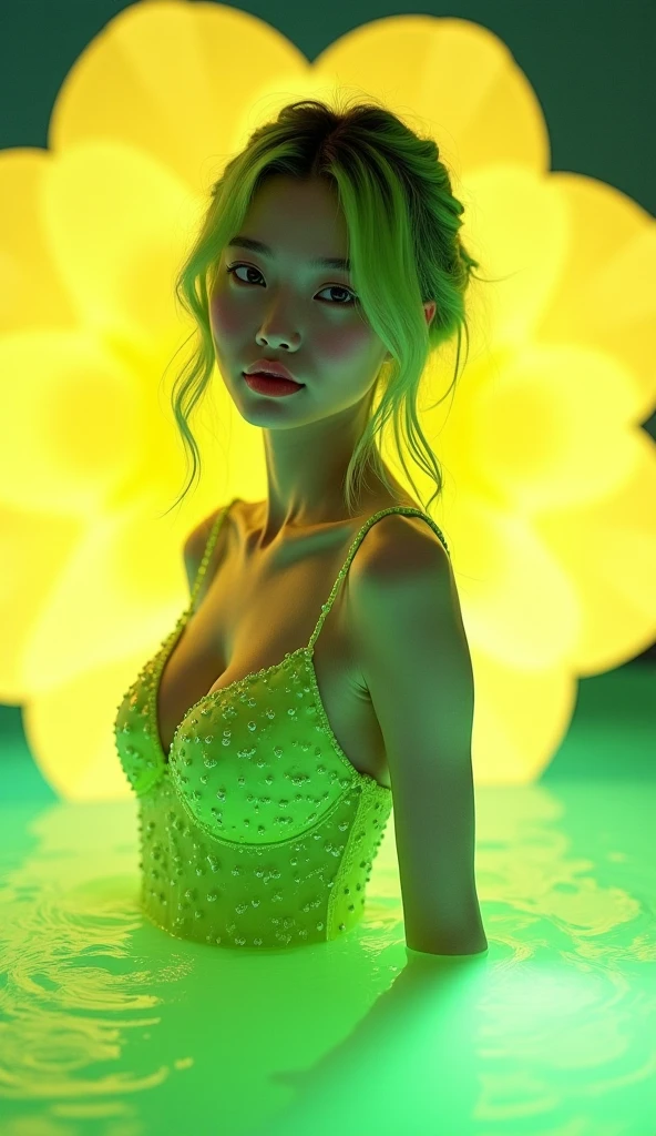 high resolution, Ultra Detailed, (1 woman:1.3),(lotus)
Sun rest, reverberation, Experimental photography, Surreal contrasts, Eye-Catching Visuals, Artistic abstraction,The atmosphere breaks the art of cutting, Layered contours, Complex Mode, exquisite craft, shadow play, Depth and size, creative expression,
break art, Frozen sculpture, translucent form, short-lived beauty, Crystal structure, exquisite craft, Touch,
Broken Green Eye,Body Glow,glowing lines,Fluorescence,Glow Example,Sample tracking,flash,萤Light Particles,Backlight,translucent,Light Particles