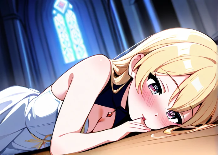 {artoria pendragon_fate ubw:1.15},(((blond hair:1.5))), ((detail beautiful closed_eyes , :1.8)),,, ((Strong shine light )) , ((1 very tall girl)),,, alone,, ((detail closed eyes, squinting,)) ,squinting,((open mouth :1.7)) ,hair between eyes, , ((( straight hair,:1.5 ))), thighhighs,
BREAK, (((topless:1.7))), (( white lace panties:1.7)) ,, BREAK , , beautiful light, , close up face:0.2, detail navel , detail thin thigs, , ((spread legs:1.5)), BREAK, ((BREAK ,sitting on deep green liquid:1.8)),((Legs trembling)), trouble eyebrow, ,
nsfw,(ecstasy:1.8) ,(slut:1.6),(vulgarity:1.7),(fucked silly:1.8),(steam:1.5),(Wet:1.5),(trembling:1.5),(((Twisting the body:1.7))) ,(drooling:0.2),(sweat:1.5),closed mouth:0.8, wince,(orgasm:1.7), trembling:1.8, beautiful upper body, Beautiful body, beautiful character design, perfect eyes, Perfect face, expressive eyes, Turning the face side to side,(church:1.5),in the center of the image, official art,High Definition CG Unity, Perfect lit, bright_front_face_lit, ,(Highest_quality:1.0),4K,Super detailed, photograph, 8k, nffsw, High resolution, absurdes:1.2, kodak portrait 400, film grain, Lens flare, (lively_Farbe:1.2) (beautiful, small breast:1.7), (beautiful_face:1.3),(narrow_waist),((blush)), ((detail nipple)),,sabias, dress,