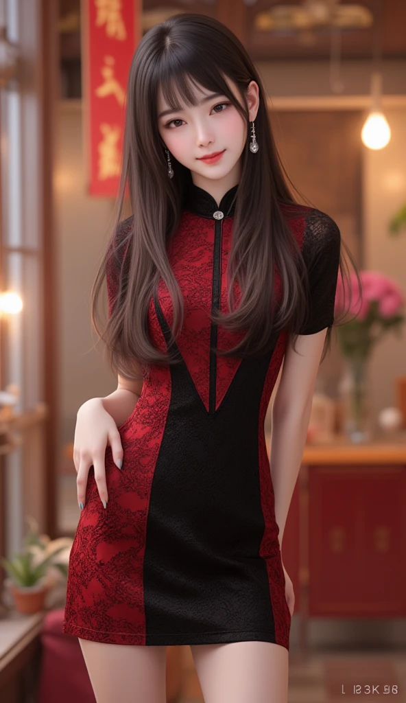 8k, original photo, lifelike, masterpiece, Super details, Malaysia, Araf woman in red dress posing for photo, cheongsam, wearing a white cheongsam, cheongsam, Chinese style, wearing white dress, sha xi, elegant dress, traditional Chinese, wearing white clothes, chinese woman, Jia, wearing white dress, elegant white dress, luxury dress, wearing an elegant dress, Height 155 cm