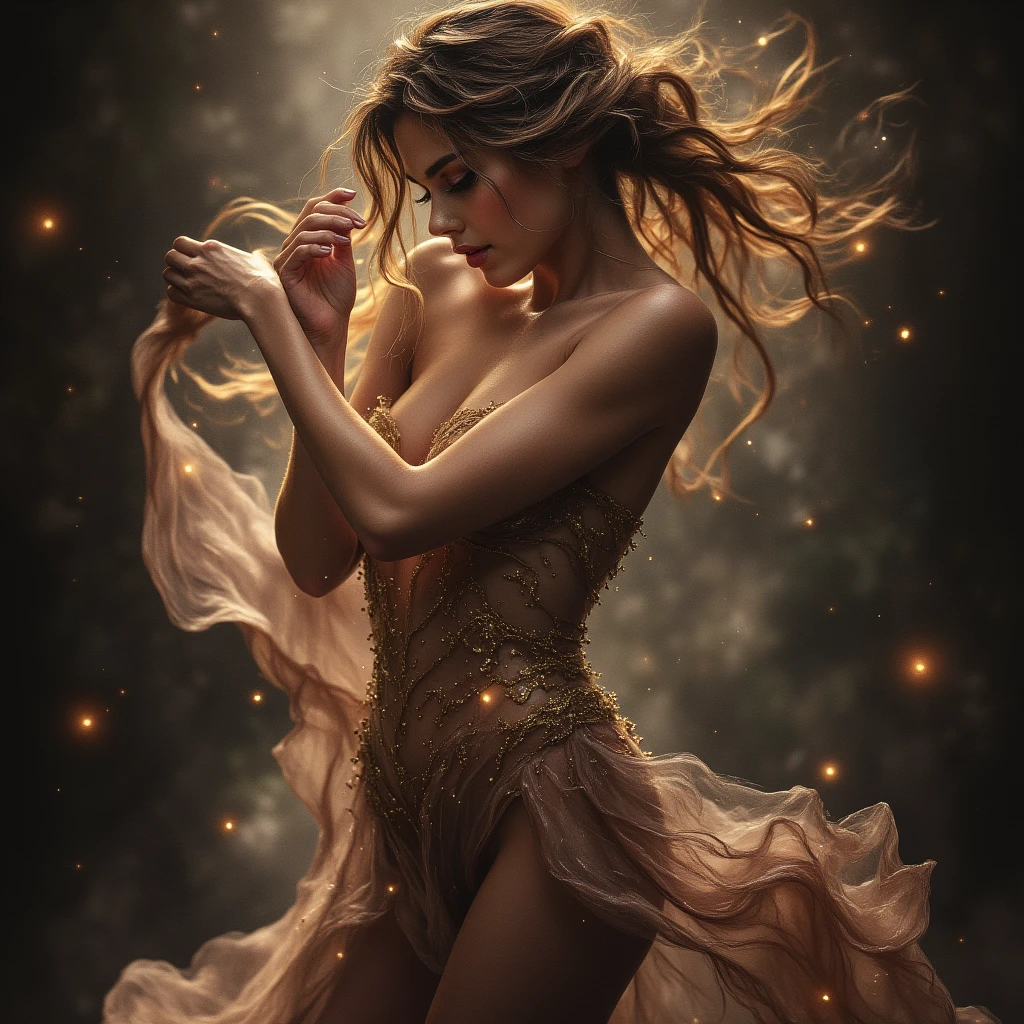 A curvaceous Amethyst crystal goddess with golden silver hair and porcelain white skin soars through the galaxy, bathed in soft, ethereal light under a star-studded, crescent moonlit sky, her flowing, intricate, hyper-maximalist, ornate outfit a kaleidoscope of colors with fractal, filigree details, reminiscent of Asaf Hanuka's vibrant, cinematic style, with a mix of isometric 3D, street art, pop art, and mosaic elements, blending seamlessly with oil painting textures, amidst an abstract, sci-fi, artdigitalillustrative backdrop, with bold, sharp focus, warm lighting, and an ultra-surreal, 3D quality, evoking the stylized, luxurious, elite digital art of Firecore, David Nordahl, Anna Sui, and Koitsukihime, while hinting at the magical, celestial motif of vintage-inspired pin-ups, American propaganda, and sgrafitto techniques, a true masterpiece of ultrarealistic, 64K, 3D, character design and hyper-realistic, photographic style, with a touch of whimsical, coloured pencil flair, and the haunting, matte painted quality of a cinematic, Unreal Engine generated vista, a miracle of digital art.
