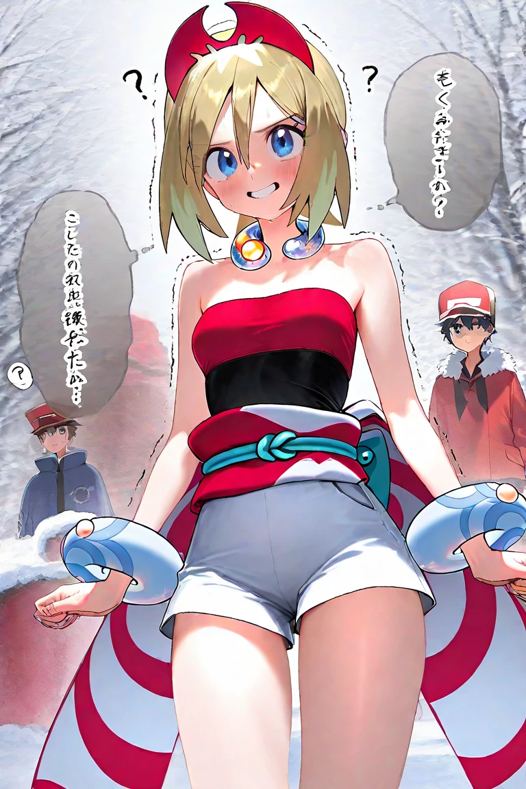 highest quality,masterpiece,pokemon movie, 1 girl, alone,Misty \(Pokemon\), orange hair, short hair, high ponytail, blue eyes, suspenders,1girl,masterpiece, expensive quality, very_expensive_solve, big_file size, full color,(completely nude:1.2),pussy,niplles,(vaginal sex:1.2),flat chest,