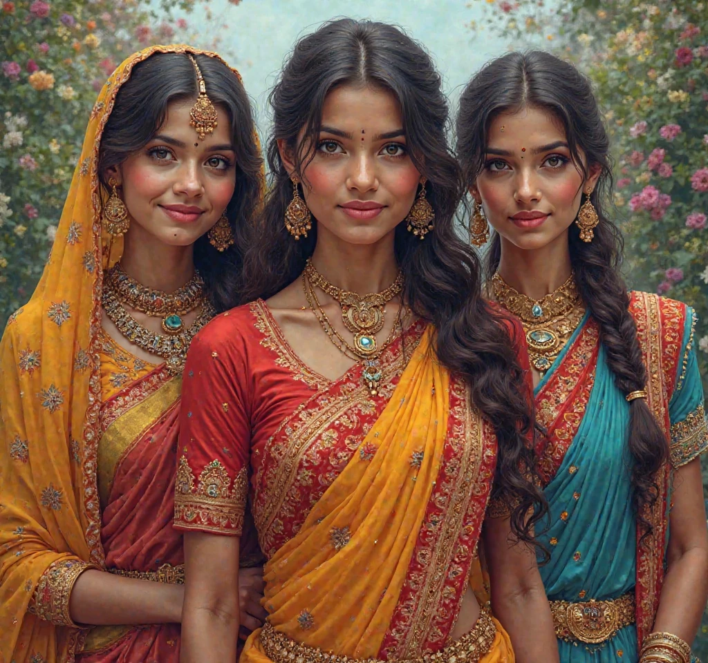 Indian women in pretty tit